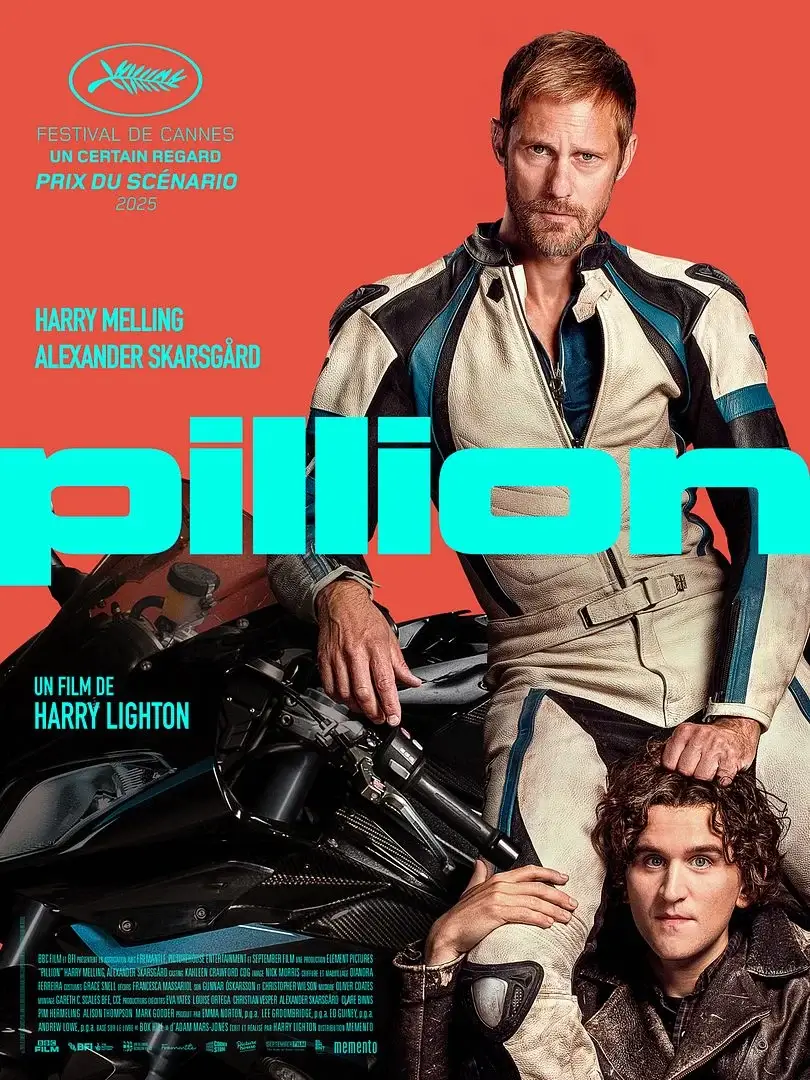 Affiche du film Pillion (2025) de Harry Lighton. Voir Pillion en streaming / torrent sur meilleurs-films.fr