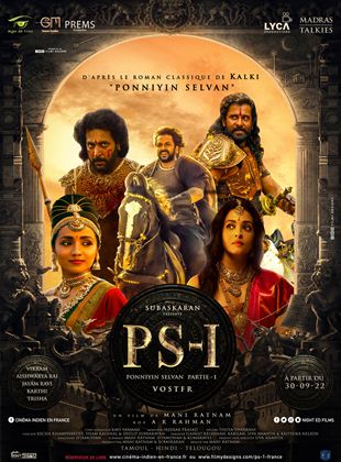 Affiche du film Ponniyin Selvan – partie 1 (2022) de Jayamohan. Voir Ponniyin Selvan – partie 1 en streaming / torrent sur meilleurs-films.fr