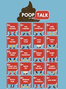 Affiche du film Poop Talk (2017) de Aaron N. Feldman Affiche du film Poop Talk (2017) de Aaron N. Feldman. Voir Poop Talk en streaming / torrent sur meilleurs-films.fr