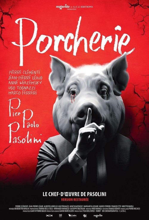 Affiche du film Porcherie (1969) de Pier Paolo Pasolini Affiche du film Porcherie (1969) de Pier Paolo Pasolini. Voir Porcherie en streaming / torrent sur meilleurs-films.fr
