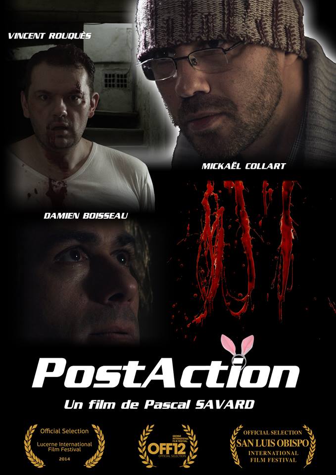 Affiche du court métrage Postaction (2011) de Pascal Savard. Voir Postaction en streaming / torrent sur meilleurs-films.fr