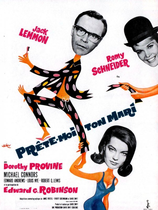 Affiche du film Prete-moi ton Mari (1964) de David Swift. Voir Prete-moi ton Mari en streaming / torrent sur meilleurs-films.fr