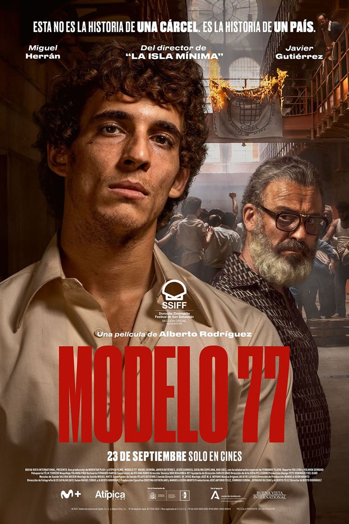 Affiche du film Prison 77 (2022) de Alberto Rodriguez. Voir Prison 77 en streaming / torrent sur meilleurs-films.fr