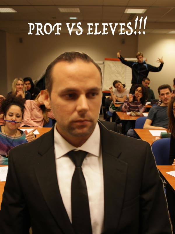 Affiche du court métrage Prof vs. Elèves !!! (2017) de Lina Ben. Voir Prof vs. Elèves !!! en streaming / torrent sur meilleurs-films.fr