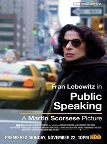 Affiche du film Public Speaking (2010) de Martin Scorsese. Voir Public Speaking en streaming / torrent sur meilleurs-films.fr