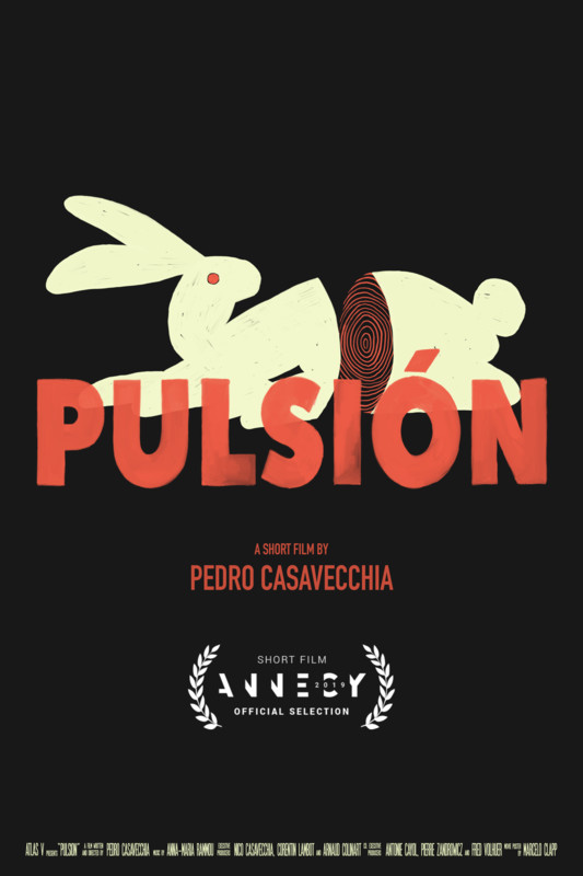 Affiche du court métrage Pulsión (2019) de Pedro Casavecchia. Voir Pulsión en streaming / torrent sur meilleurs-films.fr
