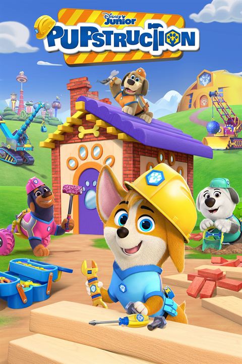Affiche de la série Pupstruction : les chiots en action (2023) de . Voir Pupstruction : les chiots en action en streaming / torrent sur meilleurs-films.fr