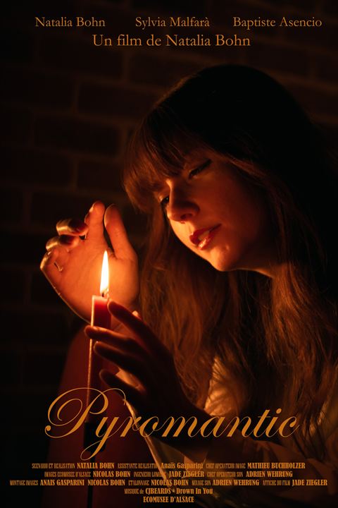 Affiche du court métrage Pyromantic (2025) de Natalia Bohn Affiche du court métrage Pyromantic (2025) de Natalia Bohn. Voir Pyromantic en streaming / torrent sur meilleurs-films.fr