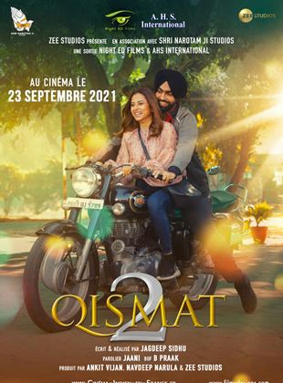 Affiche du film Qismat 2 (2021) de Jagdeep Sidhu. Voir Qismat 2 en streaming / torrent sur meilleurs-films.fr