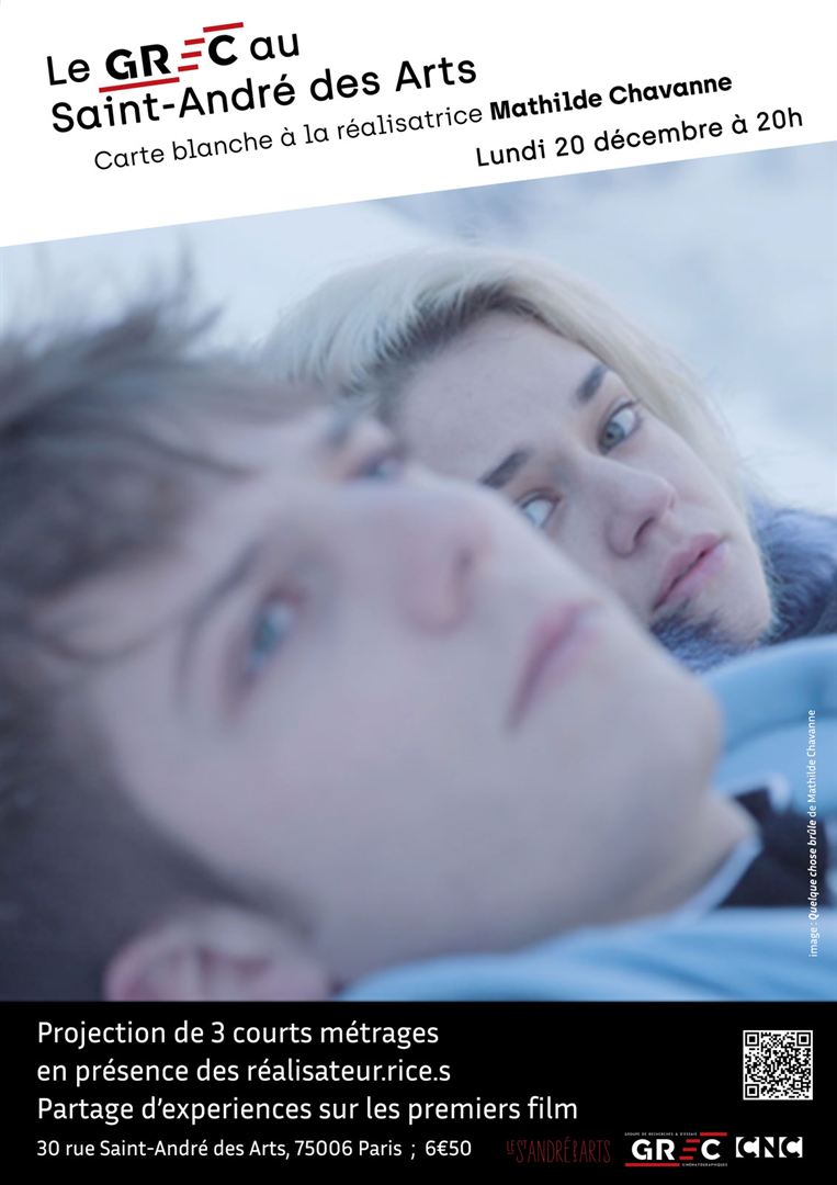 Affiche du court métrage Quelque chose brûle (2017) de Mathilde Chavanne. Voir Quelque chose brûle en streaming / torrent sur meilleurs-films.fr