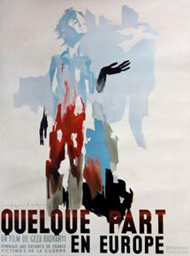 Affiche du film Quelque part en Europe (1948) de Geza von Radvanyi. Voir Quelque part en Europe en streaming / torrent sur meilleurs-films.fr