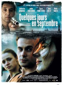 Affiche du film Quelques Jours en Septembre (2006) de Santiago Amigorena. Voir Quelques Jours en Septembre en streaming / torrent sur meilleurs-films.fr