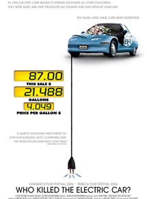 Affiche du film Qui a tué la voiture électrique ? (2006) de Chris Paine. Voir Qui a tué la voiture électrique ? en streaming / torrent sur meilleurs-films.fr