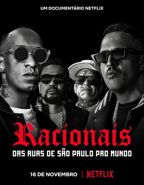 Affiche du film Racionais MC’s : Le rap des rues de São Paulo (2022) de Juliana Vicente. Voir Racionais MC’s : Le rap des rues de São Paulo en streaming / torrent sur meilleurs-films.fr