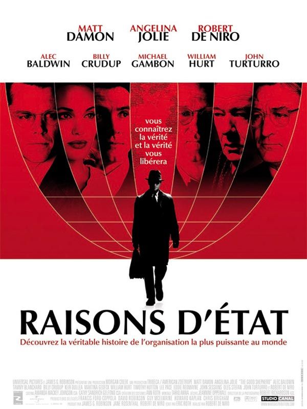 Affiche du film Raisons d’Etat (2006) de Robert De Niro Affiche du film Raisons d’Etat (2006) de Robert De Niro. Voir Raisons d’Etat en streaming / torrent sur meilleurs-films.fr