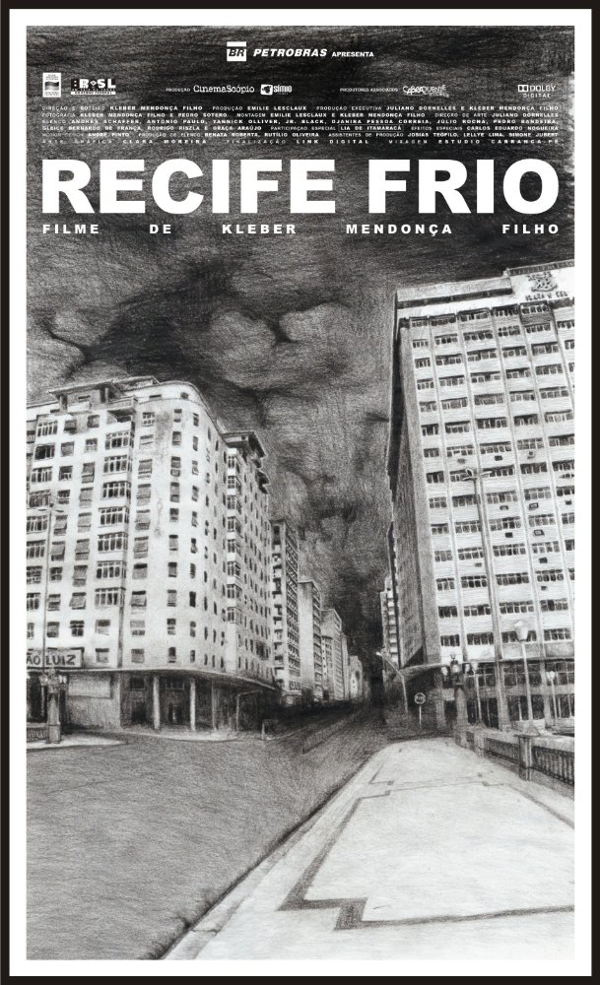Affiche du court métrage Recife Frio (2009) de Kleber Mendonça Filho. Voir Recife Frio en streaming / torrent sur meilleurs-films.fr