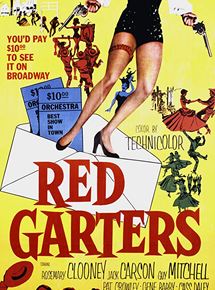 Affiche du film Red Garters (1954) de George Marshall. Voir Red Garters en streaming / torrent sur meilleurs-films.fr