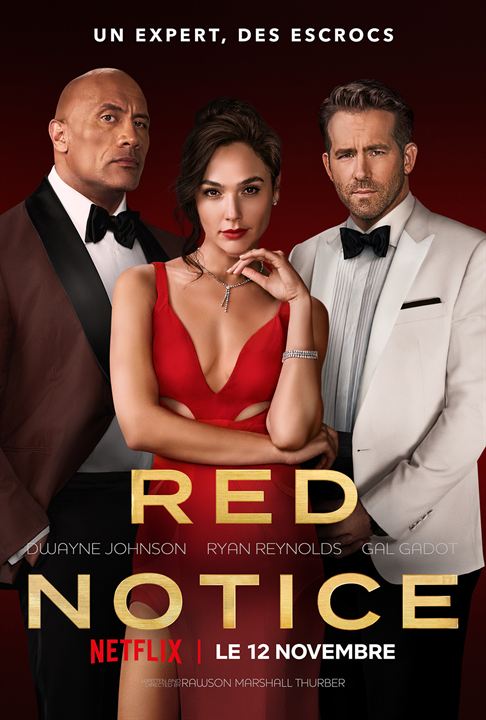 Affiche du film Red Notice (2021) de Rawson Marshall Thurber Affiche du film Red Notice (2021) de Rawson Marshall Thurber. Voir Red Notice en streaming / torrent sur meilleurs-films.fr