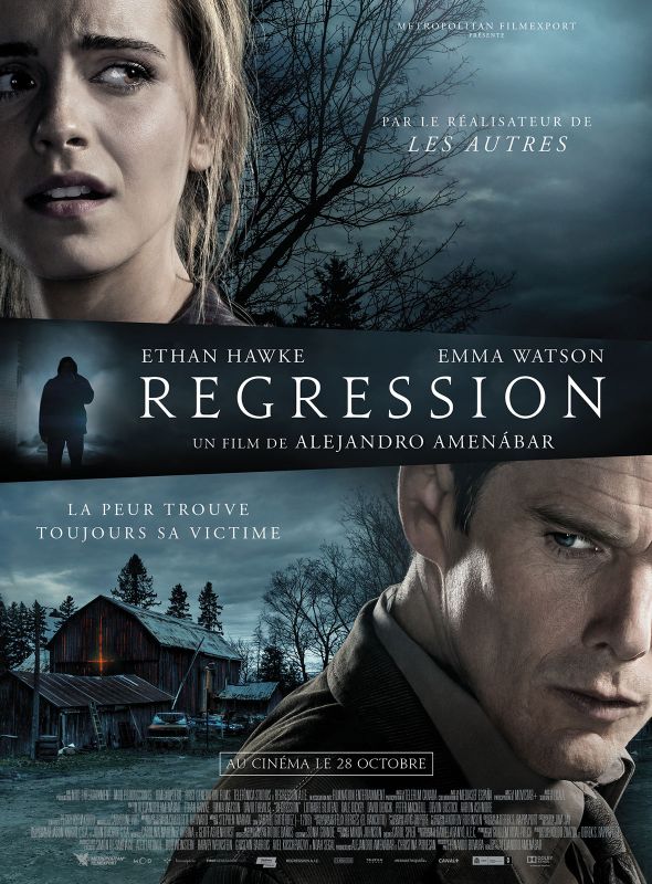 Affiche du film Regression (2015) de Alejandro Amenábar Affiche du film Regression (2015) de Alejandro Amenábar. Voir Regression en streaming / torrent sur meilleurs-films.fr