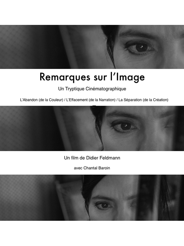 Affiche du court métrage Remarques sur l’Image (2016) de Didier Feldmann. Voir Remarques sur l’Image en streaming / torrent sur meilleurs-films.fr