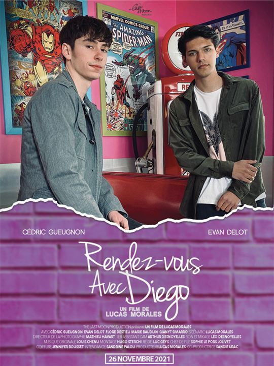 Affiche du court métrage Rendez-vous avec Diego (2025) de Lucas Morales. Voir Rendez-vous avec Diego en streaming / torrent sur meilleurs-films.fr