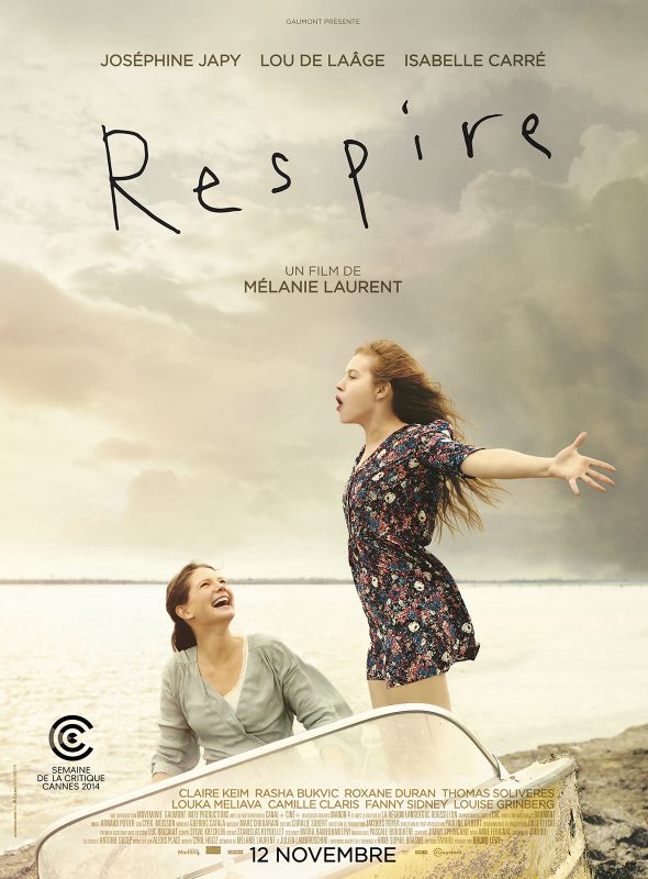 Affiche du film Respire (2014) de Mélanie Laurent. Voir Respire en streaming / torrent sur meilleurs-films.fr