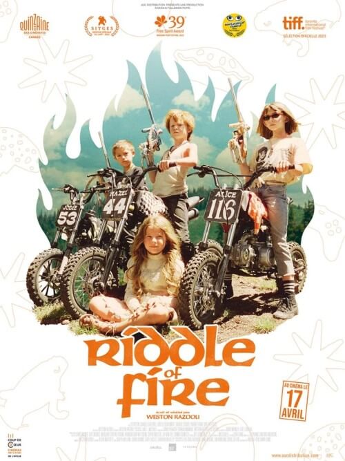 Affiche du film Riddle of Fire (2024) de Weston Razooli. Voir Riddle of Fire en streaming / torrent sur meilleurs-films.fr