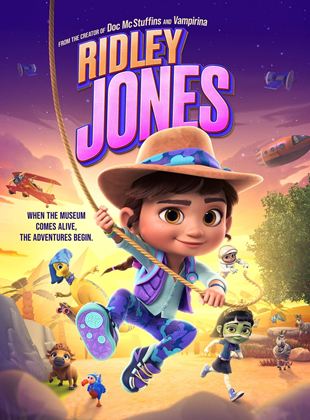 Affiche de la série Ridley Jones : La protectrice du musée (2021) de Chris Nee. Voir Ridley Jones : La protectrice du musée en streaming / torrent sur meilleurs-films.fr