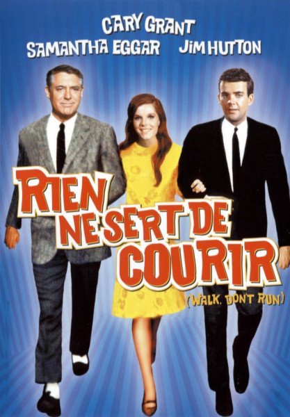 Affiche du film Rien ne sert de courir (1966) de Charles Walters. Voir Rien ne sert de courir en streaming / torrent sur meilleurs-films.fr