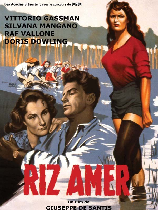 Affiche du film Riz amer (1949) de Giuseppe de Santis Affiche du film Riz amer (1949) de Giuseppe de Santis. Voir Riz amer en streaming / torrent sur meilleurs-films.fr