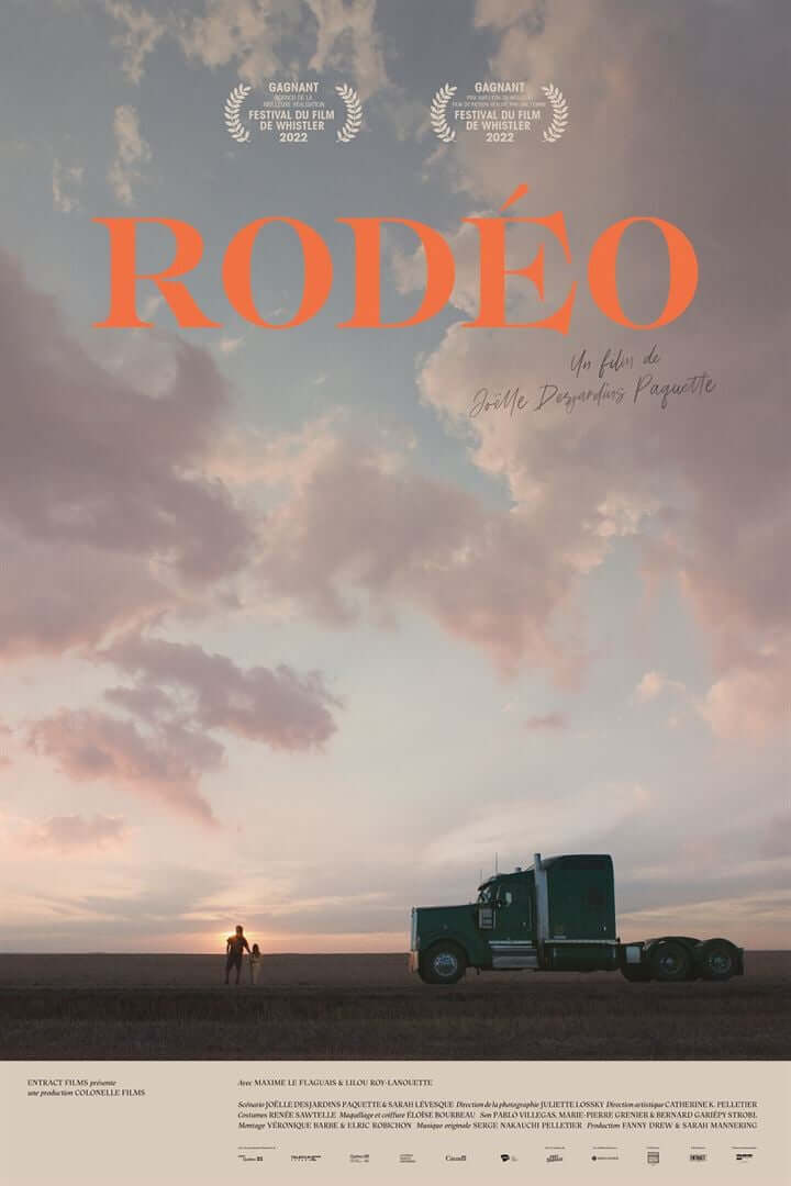 Affiche du film Rodéo (2023) de Joëlle Desjardins Paquette. Voir Rodéo en streaming / torrent sur meilleurs-films.fr