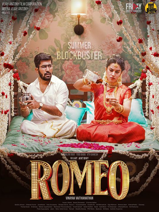 Affiche du film Romeo (2024) de Vijay Antony. Voir Romeo en streaming / torrent sur meilleurs-films.fr
