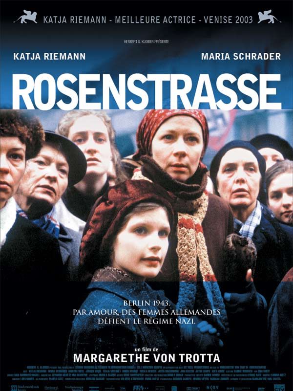 Affiche du film Rosenstraße (2003) de Margarethe von Trotta Affiche du film Rosenstraße (2003) de Margarethe von Trotta. Voir Rosenstraße en streaming / torrent sur meilleurs-films.fr