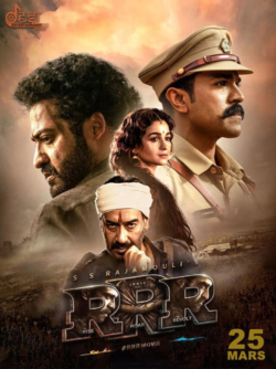 Affiche du film RRR (2022) de S.S. Rajamouli.