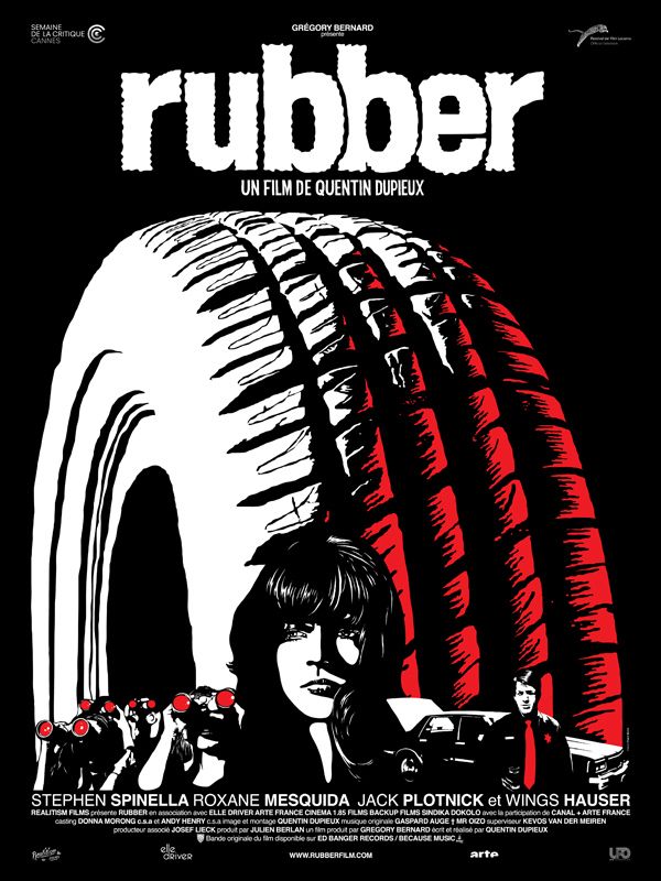 Affiche du film Rubber (2010) de Quentin Dupieux Affiche du film Rubber (2010) de Quentin Dupieux. Voir Rubber en streaming / torrent sur meilleurs-films.fr