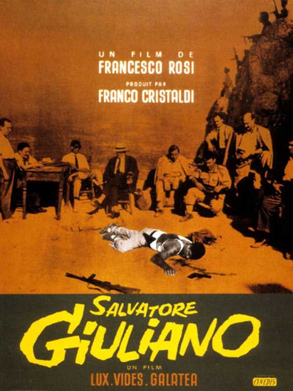 Affiche du film Salvatore Giuliano (1961) de Francesco Rosi. Voir Salvatore Giuliano en streaming / torrent sur meilleurs-films.fr