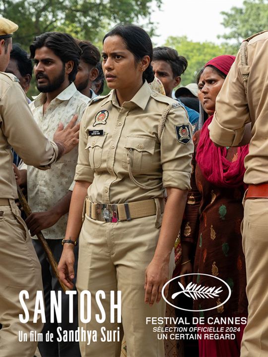 Affiche du film Santosh (2024) de Sandhya Suri. Voir Santosh en streaming / torrent sur meilleurs-films.fr