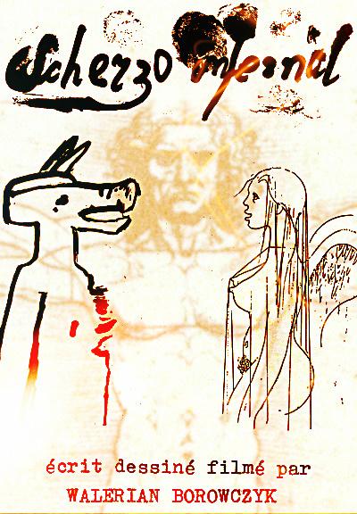 Affiche du court métrage Scherzo infernal (1984) de Walerian Borowczyk Affiche du court métrage Scherzo infernal (1984) de Walerian Borowczyk. Voir Scherzo infernal en streaming / torrent sur meilleurs-films.fr