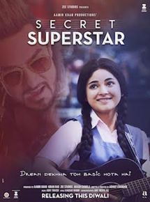 Affiche du film Secret Superstar (2017) de Advait Chandan. Voir Secret Superstar en streaming / torrent sur meilleurs-films.fr