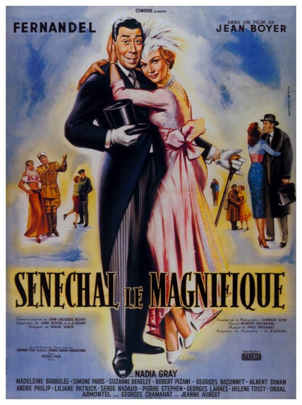 Affiche du film Sénéchal le Magnifique (1957) de Jean Boyer Affiche du film Sénéchal le Magnifique (1957) de Jean Boyer. Voir Sénéchal le Magnifique en streaming / torrent sur meilleurs-films.fr