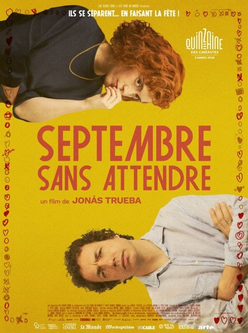 Affiche du film Septembre sans attendre (2024) de Jonás Trueba. Voir Septembre sans attendre en streaming / torrent sur meilleurs-films.fr
