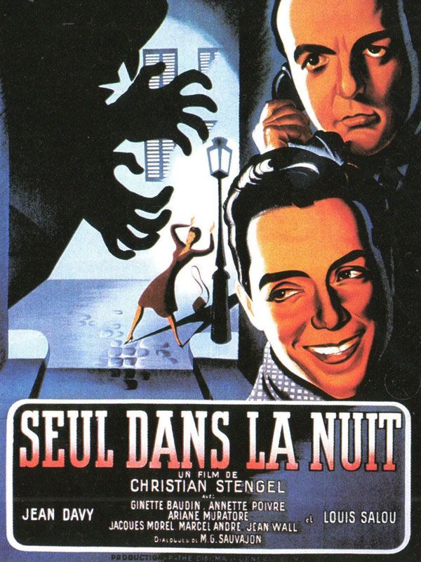 Affiche du film Seul dans la nuit (1945) de Christian Stengel. Voir Seul dans la nuit en streaming / torrent sur meilleurs-films.fr