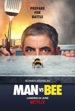 Affiche de la série Seul face à l’abeille (2022) de Rowan Atkinson & Will Davies.