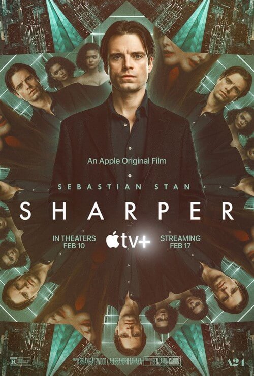Affiche du film Sharper (2023) de Benjamin Caron Affiche du film Sharper (2023) de Benjamin Caron. Voir Sharper en streaming / torrent sur meilleurs-films.fr