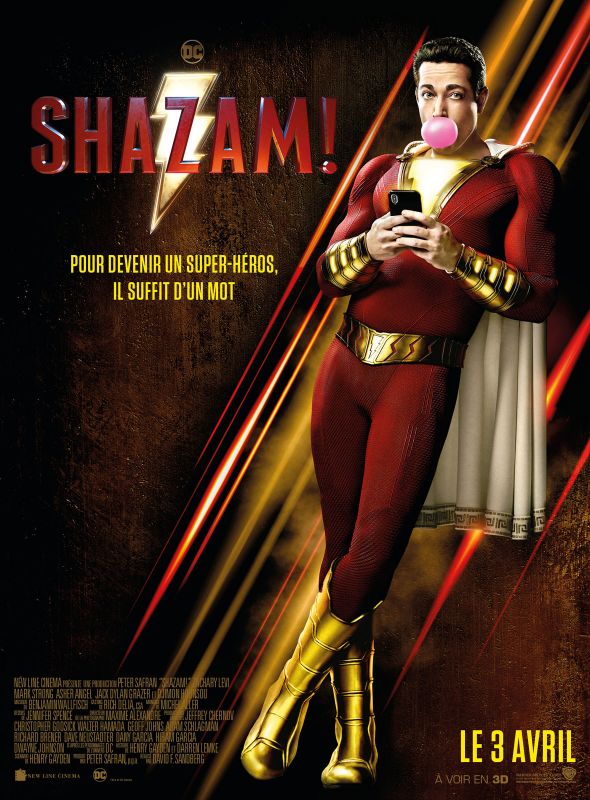 Affiche du film Shazam! (2019) de David F. Sandberg Affiche du film Shazam! (2019) de David F. Sandberg. Voir Shazam! en streaming / torrent sur meilleurs-films.fr