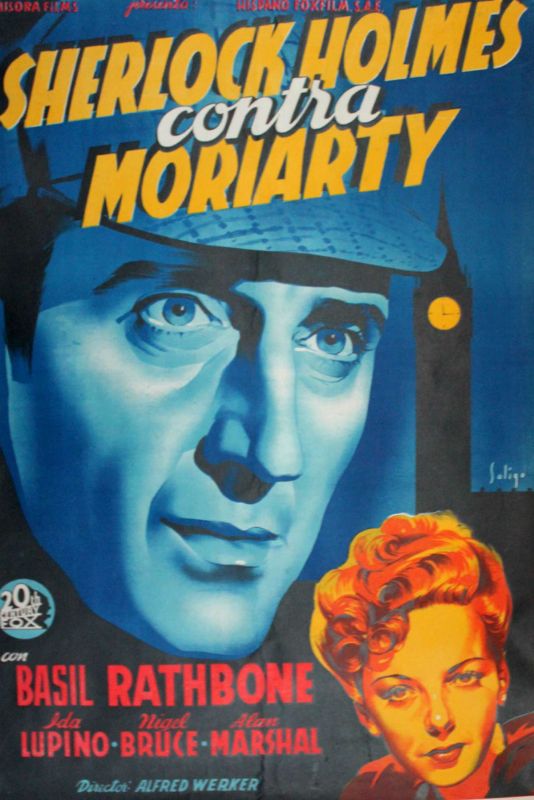 Affiche du film Sherlock Holmes (1939) de Alfred Werker. Voir Sherlock Holmes en streaming / torrent sur meilleurs-films.fr