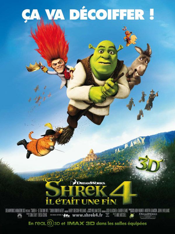 Affiche du film Shrek 4, il était une fin (2010) de Mike Mitchell (V). Voir Shrek 4, il était une fin en streaming / torrent sur meilleurs-films.fr
