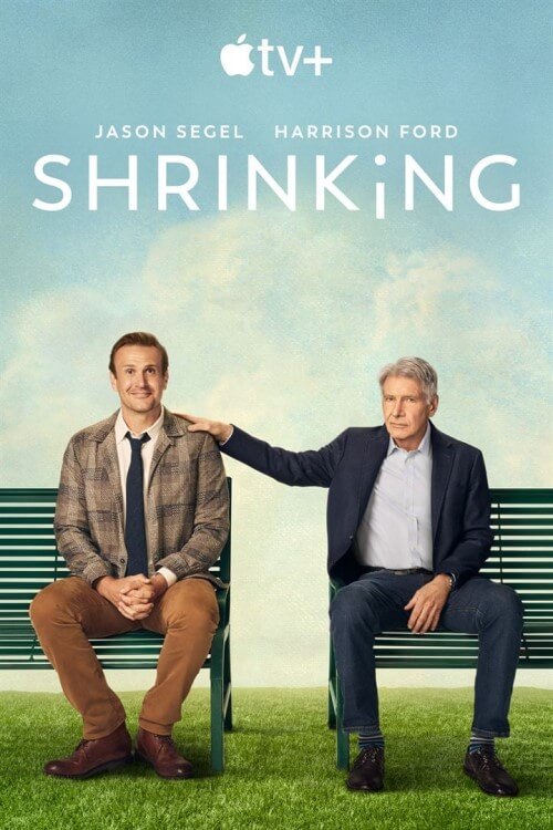 Affiche de la série Shrinking (2023) de Bill Lawrence. Voir Shrinking en streaming / torrent sur meilleurs-films.fr