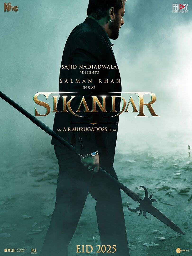 Affiche du film Sikandar (2025) de A.R. Murugadoss. Voir Sikandar en streaming / torrent sur meilleurs-films.fr