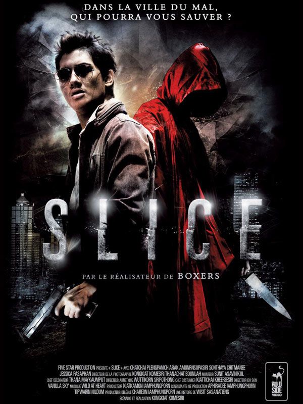 Affiche du film Slice (2010) de Kongkiat Khomsiri. Voir Slice en streaming / torrent sur meilleurs-films.fr